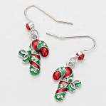 festive green and red candycane earring.JPG